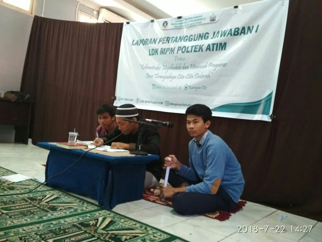 Setengah Tahun Periode Kepengurusan, LDK MPM Poltek Ati Makassar Gelar Pleno Satu