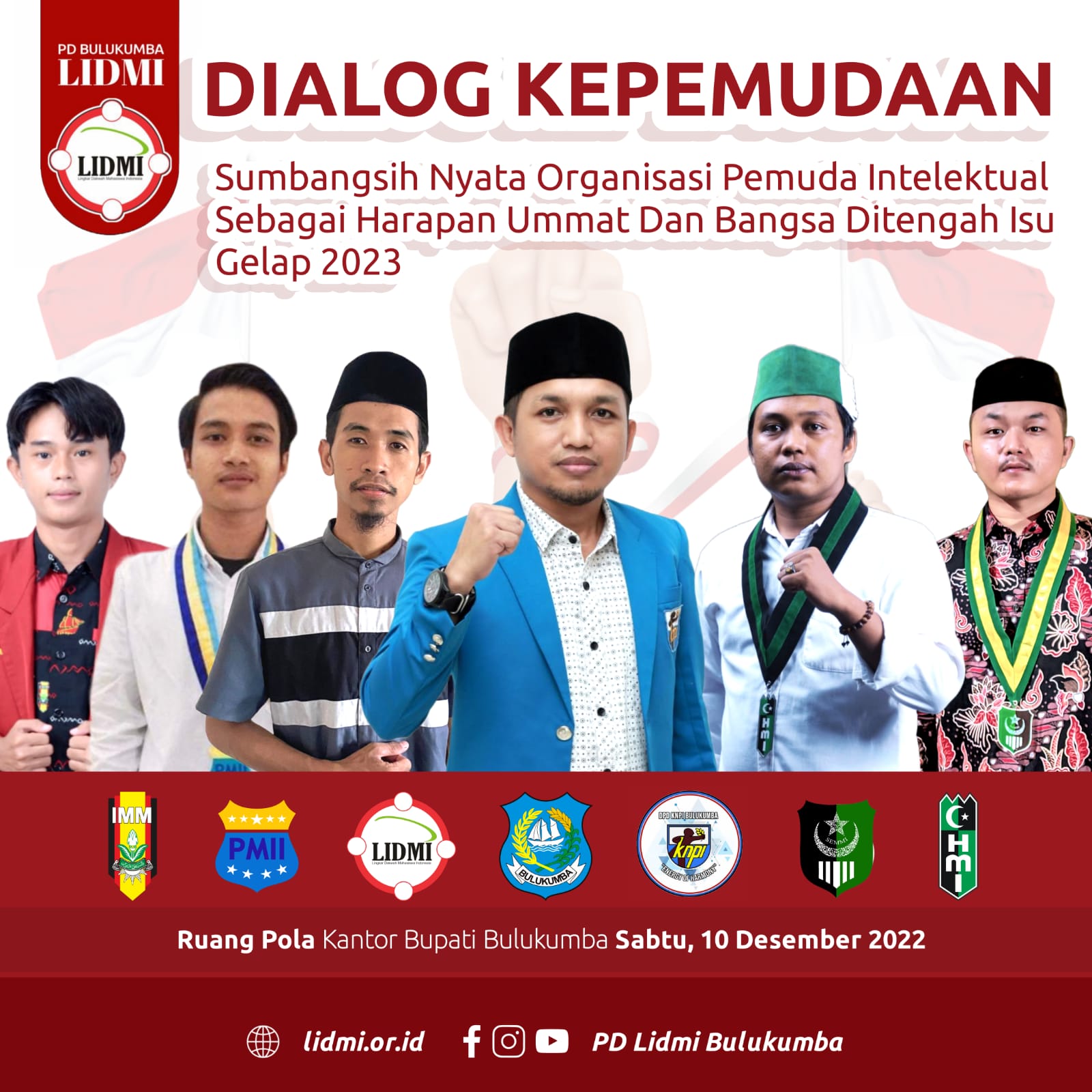 Dialog Kepemudaan PD LIDMI Bulukumba Bersama KNPI dan OKP Kemahasiswaan Siap Berikan Solusi Problematika Bangsa