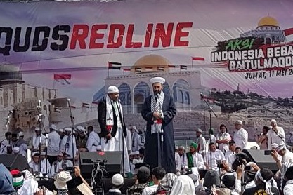 Hadiri Aksi Indonesia Bela Baitul Maqdis, Ini Pesan Ulama Palestina