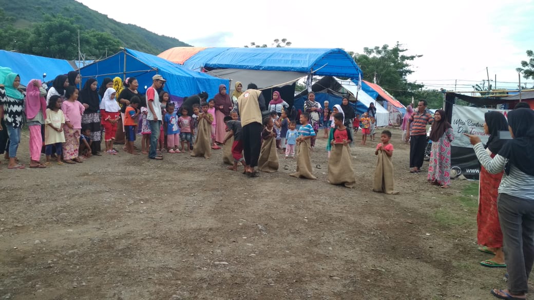 Mengintip Keseruan Festival Anak Shaleh Ala LIDMI di Posko Pengungsian Kota Palu